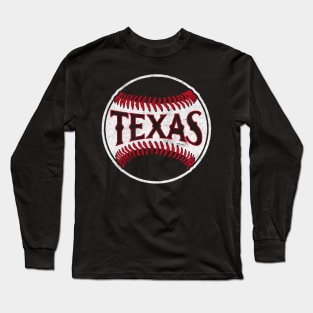 Texas baseball city Long Sleeve T-Shirt